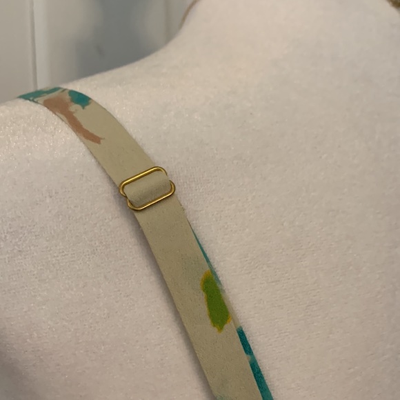 TAHARI FLORAL DRESS WITH REMOVABLE STRAPS - Picture 7 of 11